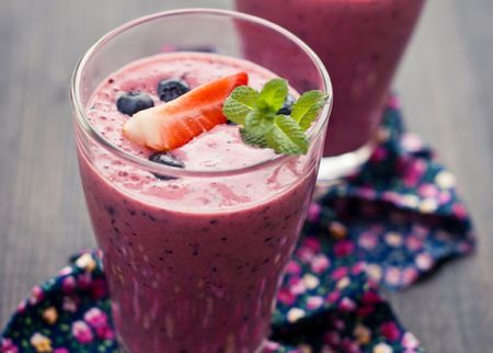 Cherry-Berry Cabbage Shake