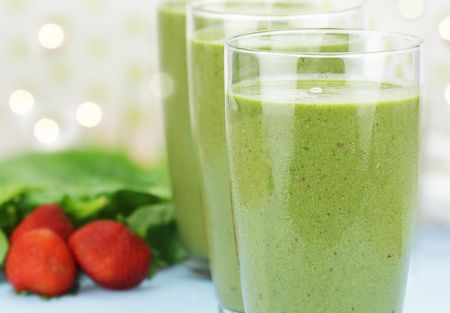 Strawberry-Spinach Shake