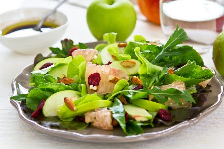 Apples, Almonds, and Greens Toss