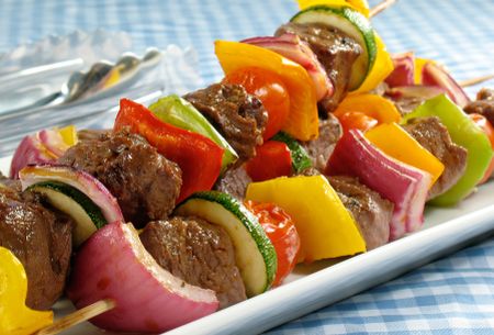 Rainbow Shish Kebabs
