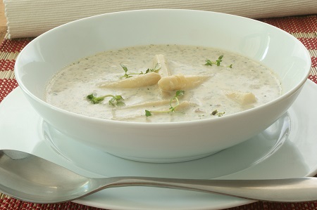 Cream of Asparagus & Mushroom Soup