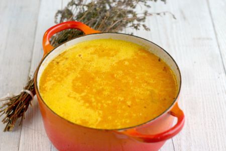 Carrot Soup with Summer Savory