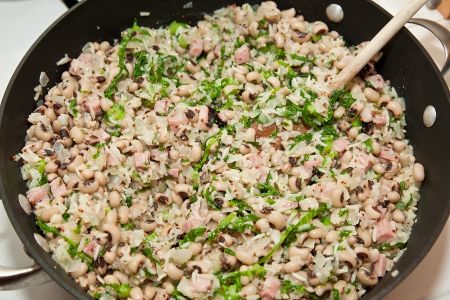 Black Eyed Peas Spinach Stew