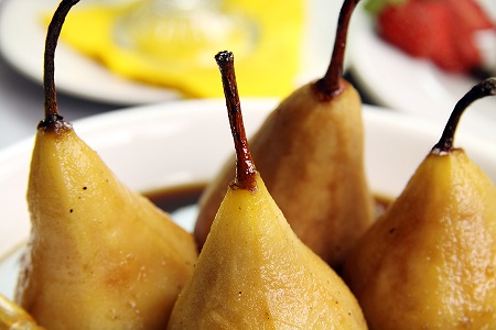 Poached Pears with Ginger