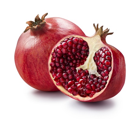 Half a pomegranate, how to cut a pomegranate