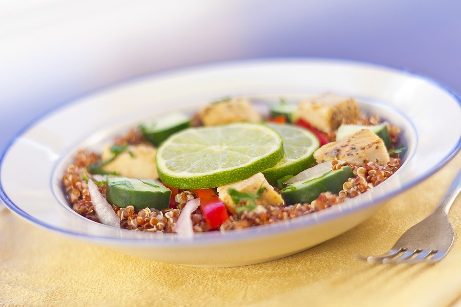 Quick Quinoa Chicken Salad