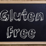 Gluten free - New chalkboard with 3D outlined text - on wood