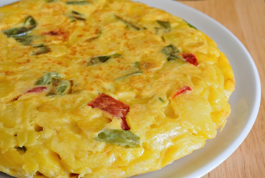 Green & Red Pepper Omelette