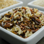 Wild Rice Gluten free in a square white bowl