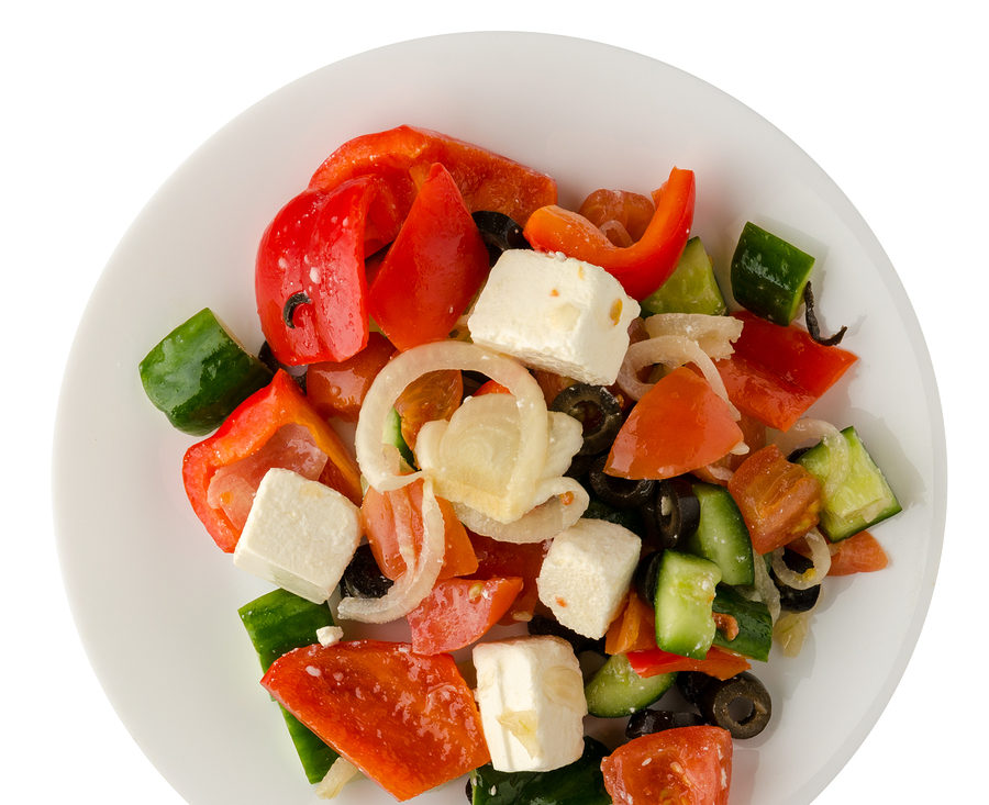 Keto greek salad