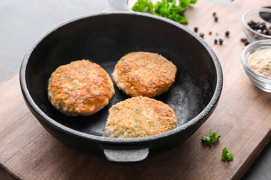 Keto salmon patties