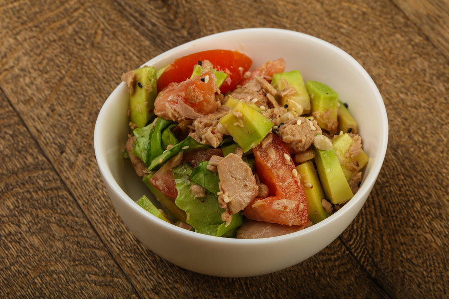 Keto Avocado and tuna salad