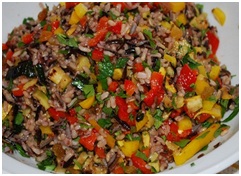 Brown Rice Crockpot Fiesta Dish