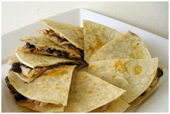 Chicken and Black Bean Quesadilla